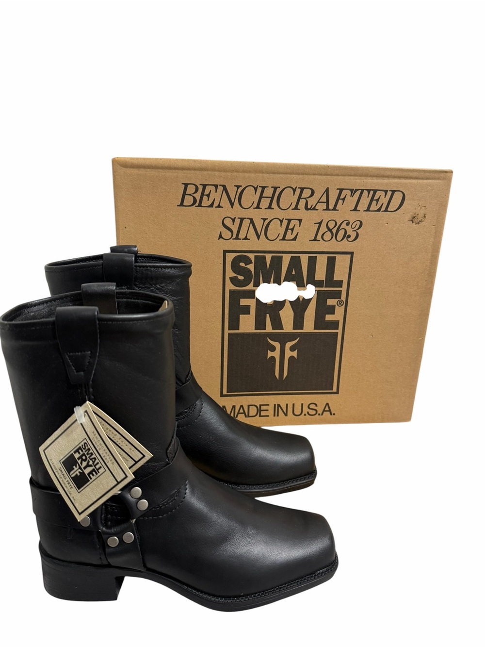 Frye NEW Youth Vintage Small Frye Pull On Harness Boots Size 3 #267077